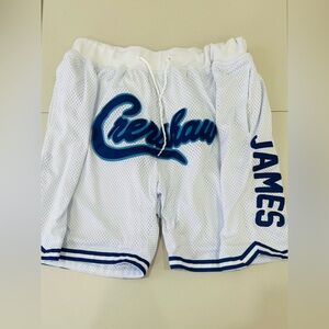 Lebron James Crenshaw White Shorts headgear classics mens sz 2XL  Excellent Cond